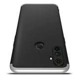 For OPPO Realme C3 360Dgree Full Protection Shockproof PC Phone Back Cover  Silver Black Silver