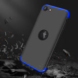 For Iphone SE 2020 360Dgree Full Protection Phone Case Protector Shockproof PC Phone Back Cover Blue black blue