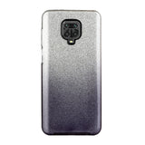 For XIAOMI CC9E/A3/10/10 PRO/K20/K20 pro Phone Case Gradient Color Glitter Powder Phone Cover with Airbag Bracket black