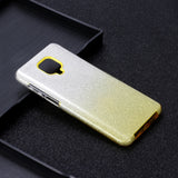 For XIAOMI CC9E/A3/10/10 PRO/K20/K20 pro Phone Case Gradient Color Glitter Powder Phone Cover with Airbag Bracket yellow