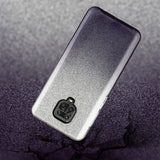 For XIAOMI CC9E/A3/10/10 PRO/K20/K20 pro Phone Case Gradient Color Glitter Powder Phone Cover with Airbag Bracket black
