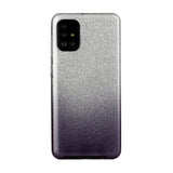 For OPPO Realme 5/Realme 5 Pro/A5 2020/A9 2020/A52/A92 Phone Case Gradient Color Glitter Powder Phone Cover with Airbag Bracket black