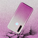 For OPPO Realme 5/Realme 5 Pro/A5 2020/A9 2020/A52/A92 Phone Case Gradient Color Glitter Powder Phone Cover with Airbag Bracket black