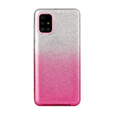 For OPPO Realme 5/Realme 5 Pro/A5 2020/A9 2020/A52/A92 Phone Case Gradient Color Glitter Powder Phone Cover with Airbag Bracket Pink