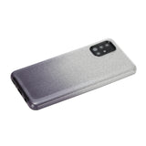 For OPPO Realme 5/Realme 5 Pro/A5 2020/A9 2020/A52/A92 Phone Case Gradient Color Glitter Powder Phone Cover with Airbag Bracket black