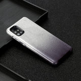 For OPPO Realme 5/Realme 5 Pro/A5 2020/A9 2020/A52/A92 Phone Case Gradient Color Glitter Powder Phone Cover with Airbag Bracket black