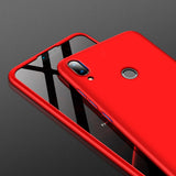 for HUAWEI Y9 2019 Ultra Slim PC Back Cover Non-slip Shockproof 360 Degree Full Protective Case Gold_HUAWEI Y9 2019