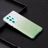 for HUAWEI P20 LITE/P30 LITE/P40 LITE/Nova6SE/Nova 7i Phone Case Gradient Color Glitter Powder Phone Cover with Airbag Bracket green