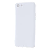 For VIVO Y67/Y71 Cellphone Cover Glossy TPU Phone Case Anti-Dust Stain-proof Easy Install Screen Protector Milk white