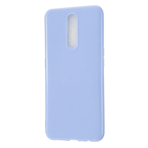 For OPPO F11/F11 Pro Cellphone Cover Glossy TPU Simple Profile Bumper Protective Mobile Phone Case Taro purple