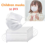 Disposable Mask 3 Layers Baby Student Non-woven Protective Mask 50pcs