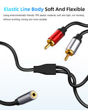RCA Cable 2RCA Male to 3.5mm Female Audio Aux Cable 3.5mm Jack RCA Cable for MP3 Edifer Phone Home Theater DVD 2RCA Audio Cable