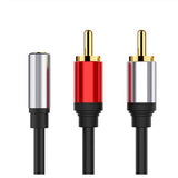 RCA Cable 2RCA Male to 3.5mm Female Audio Aux Cable 3.5mm Jack RCA Cable for MP3 Edifer Phone Home Theater DVD 2RCA Audio Cable