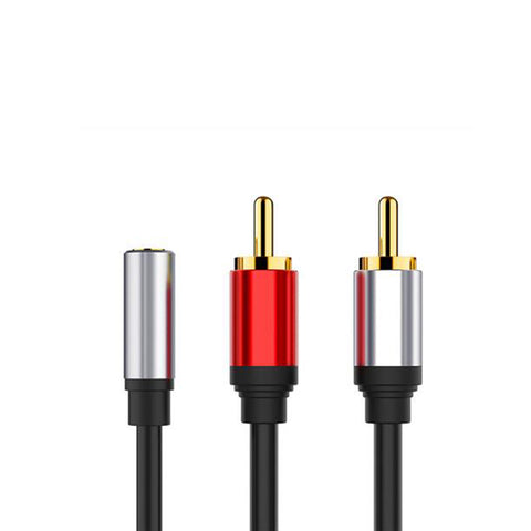 RCA Cable 2RCA Male to 3.5mm Female Audio Aux Cable 3.5mm Jack RCA Cable for MP3 Edifer Phone Home Theater DVD 2RCA Audio Cable