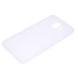 for Samsung J4 Euro Edition Lovely Candy Color Matte TPU Anti-scratch Non-slip Protective Cover Back Case white