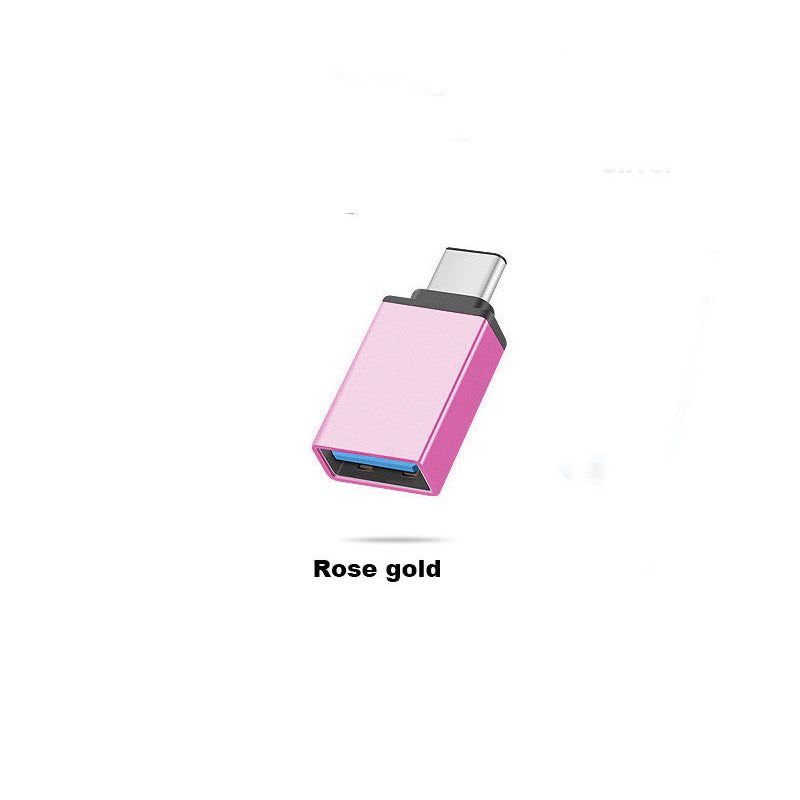 USB-C Type C 3.1 Male to USB 3.0 Type A Female Adapter Sync Data Hub OTG  Rose gold