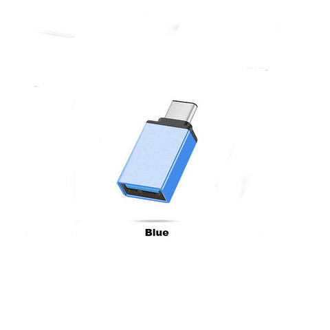 USB-C Type C 3.1 Male to USB 3.0 Type A Female Adapter Sync Data Hub OTG  blue