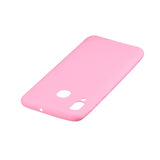 For Samsung A30 Lovely Candy Color Matte TPU Anti-scratch Non-slip Protective Cover Back Case dark pink