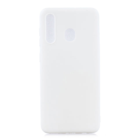 For Samsung A30 Lovely Candy Color Matte TPU Anti-scratch Non-slip Protective Cover Back Case white