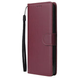 For Redmi NOTE 8 PU Leather Front Putton Protective Phone Case with 3 Cards Bracket Rose gold