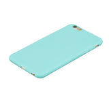 for iPhone 6/6S Lovely Candy Color Matte TPU Anti-scratch Non-slip Protective Cover Back Case Light blue