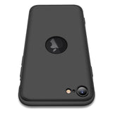 For Iphone SE 2020 360Dgree Full Protection Phone Case Protector Shockproof PC Phone Back Cover black