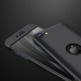 For Iphone SE 2020 360Dgree Full Protection Phone Case Protector Shockproof PC Phone Back Cover black