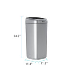 35L Smart Motion Sensor Automatic Trash Can Waste Bin Silver