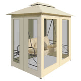Gazebo Convertible Swing Bench Cream White