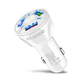 Free shipping 3 Ports USB Car Charger Adapter LED QC 3.0 Fast Charging for IOS Android | USA
