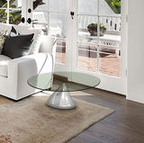 Round Glass Table Top 3" Thick Pencil Polish Edge Tempered by Fab Glass and Mirror