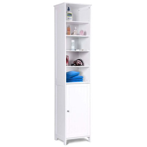 72''H Tall Floor Storage Cabinet Free Standing Shelving
