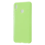 For HUAWEI Y9/Y9 Prime 2019 Cellphone Shell Glossy TPU Case Soft Mobile Phone Cover Full Body Protection Fluorescent green