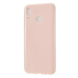 For HUAWEI Y9/Y9 Prime 2019 Cellphone Shell Glossy TPU Case Soft Mobile Phone Cover Full Body Protection Sakura pink