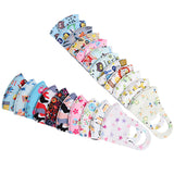 Children's Mask Cartoon Pattern Printing Ice Silk Dustproof Washable Non-disposable Mask Random color_child