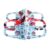 Children's Mask Cartoon Pattern Printing Ice Silk Dustproof Washable Non-disposable Mask Random color_child
