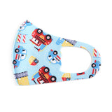 Children's Mask Cartoon Pattern Printing Ice Silk Dustproof Washable Non-disposable Mask Random color_child