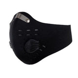 Unisex Motorcycle Riding Mask Autumn Winter Half Face Mask black_One size