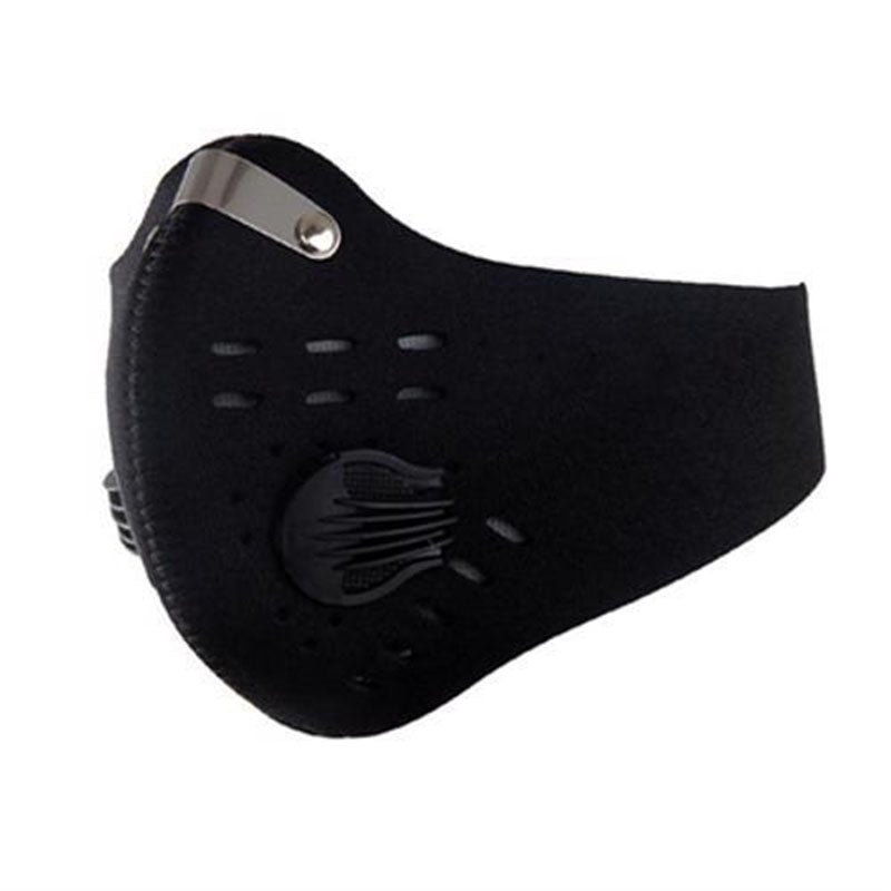 Unisex Motorcycle Riding Mask Autumn Winter Half Face Mask black_One size