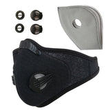 Breathable Mesh Bicycle Mask Dust Smog Windproof Protective Nylon Mesh Bike MTB Cycling Half Face Mask Orange_One size