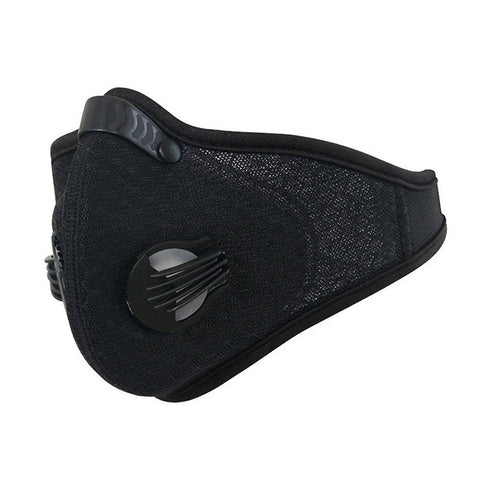 Breathable Mesh Bicycle Mask Dust Smog Windproof Protective Nylon Mesh Bike MTB Cycling Half Face Mask black_One size