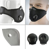 Breathable Mesh Bicycle Mask Dust Smog Windproof Protective Nylon Mesh Bike MTB Cycling Half Face Mask blue_One size