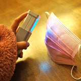 UVC Disinfection Lamp Portable Mini Hand-held Germicidal Light Sterilizer for Car Silver
