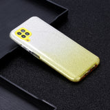 for HUAWEI P20 LITE/P30 LITE/P40 LITE/Nova6SE/Nova 7i Phone Case Gradient Color Glitter Powder Phone Cover with Airbag Bracket yellow