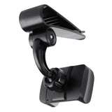 Universal 360 Car Clip Sun Visor Cell Phone Holder Mount Stand GPS Holder in Car Mobile Clip gray