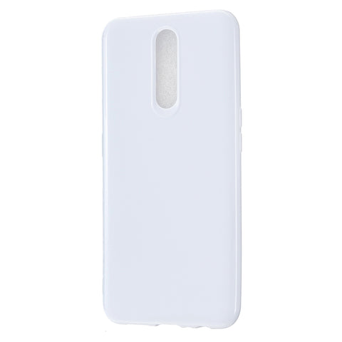 For OPPO F11/F11 Pro Cellphone Cover Glossy TPU Simple Profile Bumper Protective Mobile Phone Case Milk white