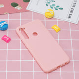 For Samsung A01/ A11/A21/A41/A51/A71/A81/A91 Mobile Phone Case Lovely Candy Color Matte TPU Anti-scratch Non-slip Protective Cover Back Case 6 light pink