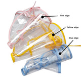 Kids Transparent TPU Detachable Protective Cover Anti-droplets Dustproof Sheild for Casual Hat yellow edge_48-50CM