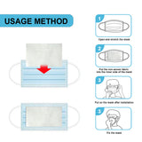 Disposable Non-woven Breathable Mask Replacement Filter Cotton Mat 100pcs