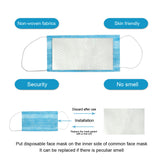 Disposable Non-woven Breathable Mask Replacement Filter Cotton Mat 10pcs
